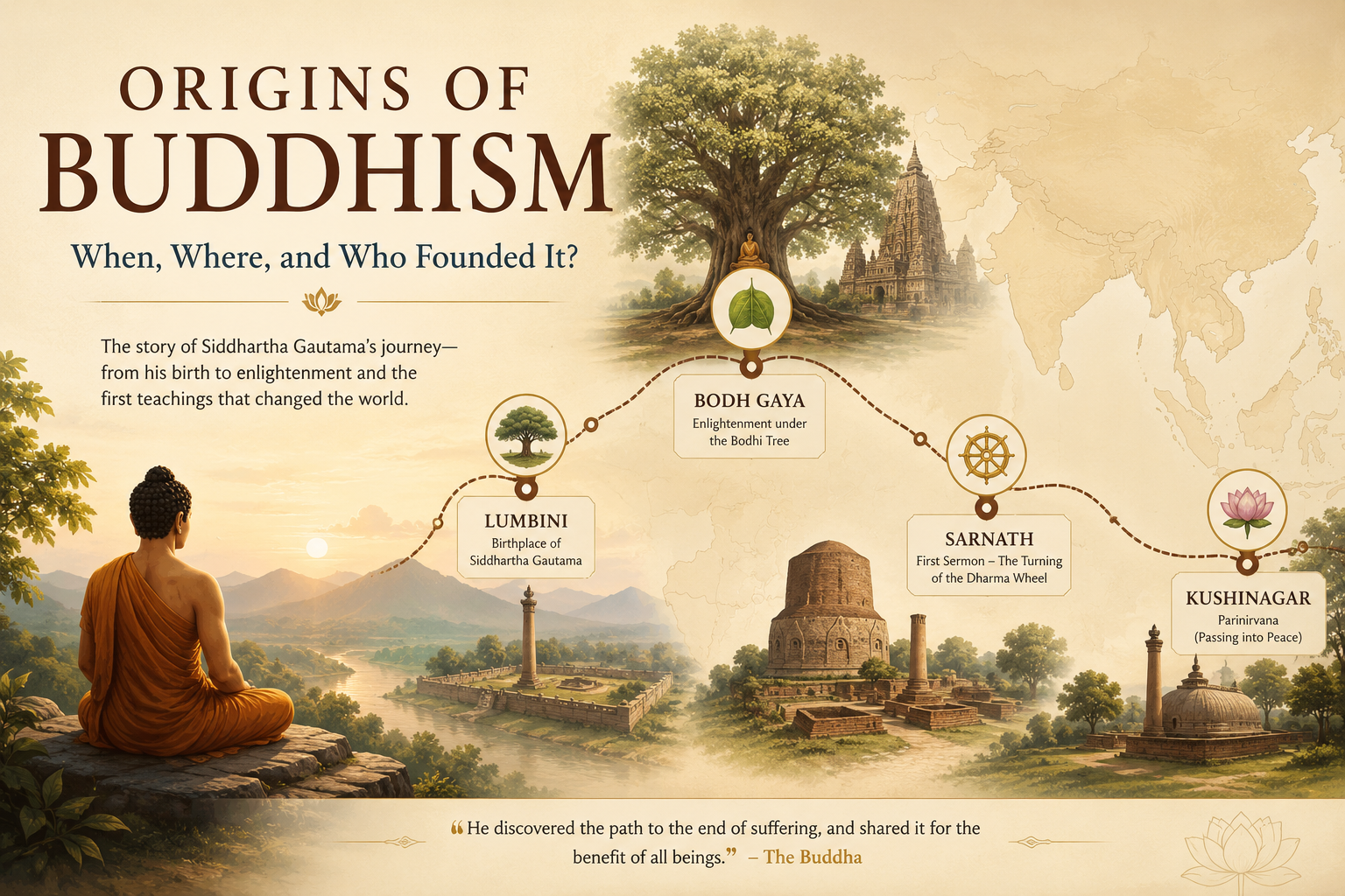 Origins of Buddhism: When, Where, and Who Founded It?