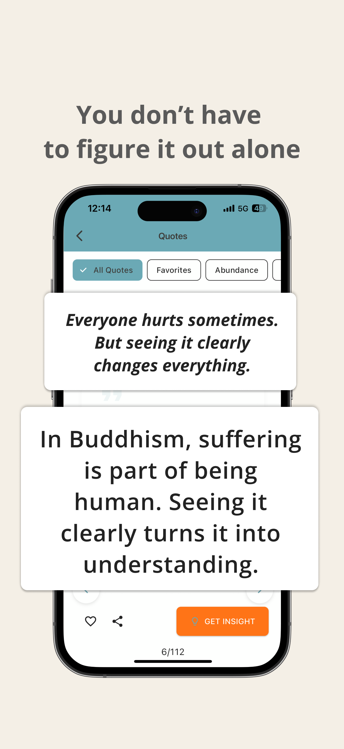 Keep a little wisdom in your pocket.